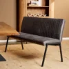 Eetkamerbank Stripes Antraciet 155 cm