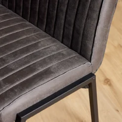 Eetkamerbank Stripes Antraciet 155 cm