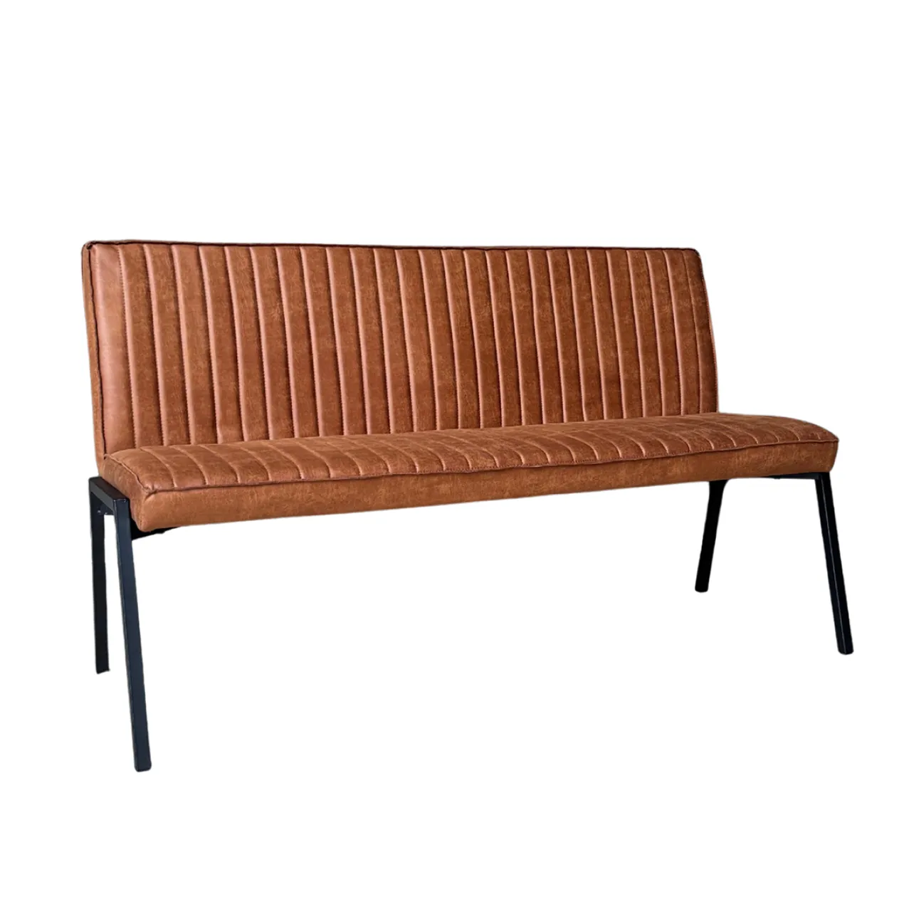Eetkamerbank Stripes Cognac 155 cm