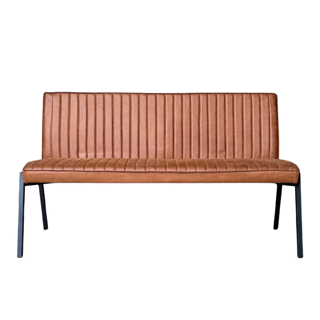 Eetkamerbank Stripes Cognac 155 cm