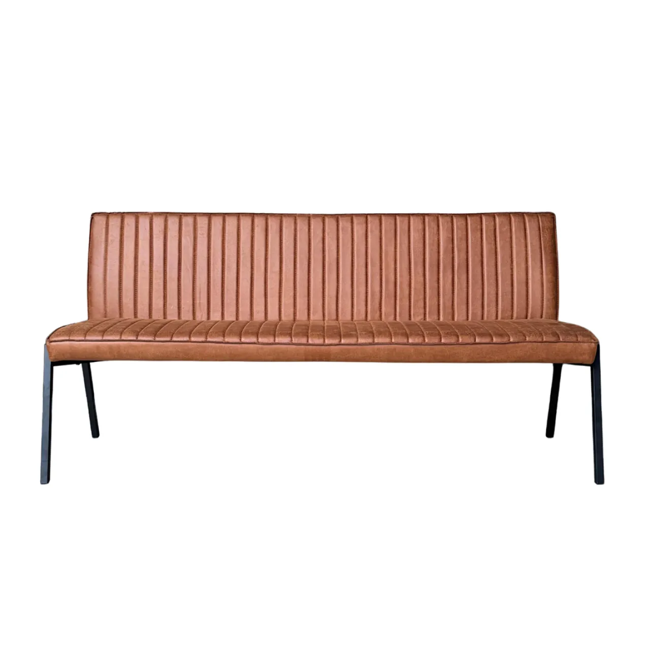Eetkamerbank Stripes Cognac 185 cm