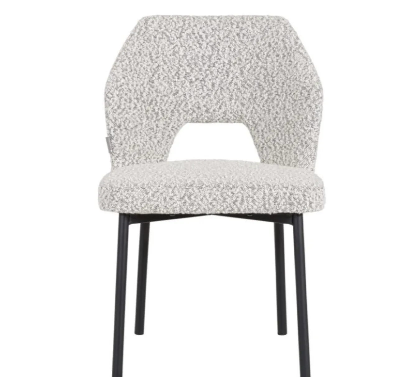 Eetkamerstoel Bo lichtgrijs bouclé