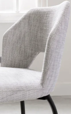 Eetkamerstoel Bo naturel bouclé