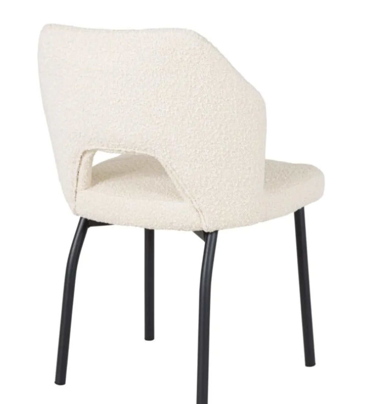 Eetkamerstoel Bo naturel bouclé