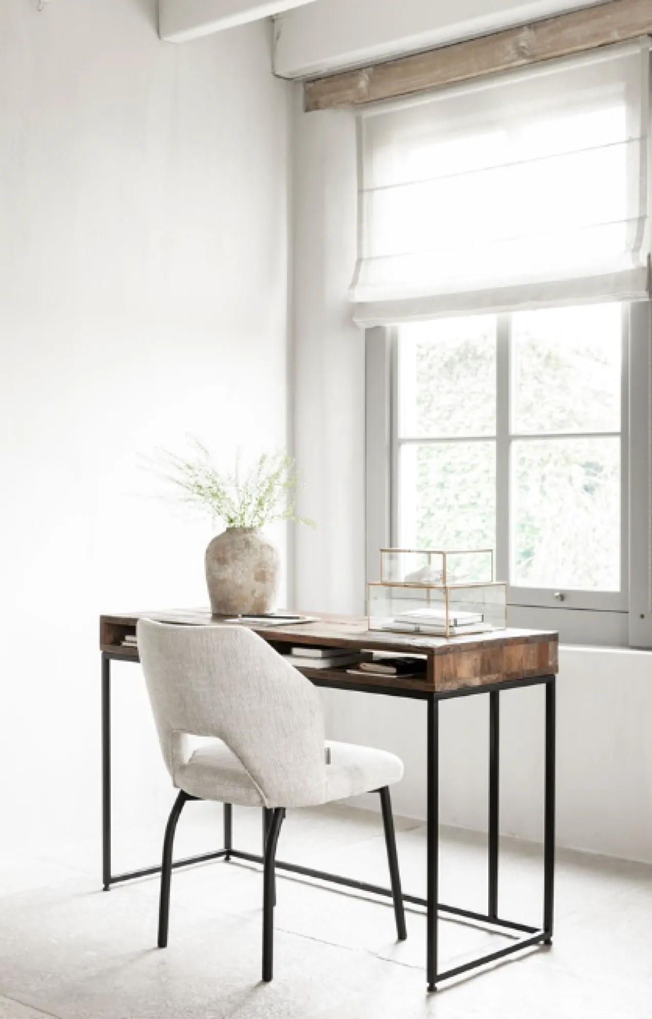 Eetkamerstoel Bo naturel polyester