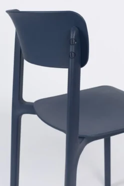 Eetkamerstoel Clive donkerblauw