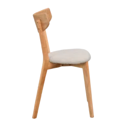 Eetkamerstoel eikenhouten Ami Naturel eiken - grijs