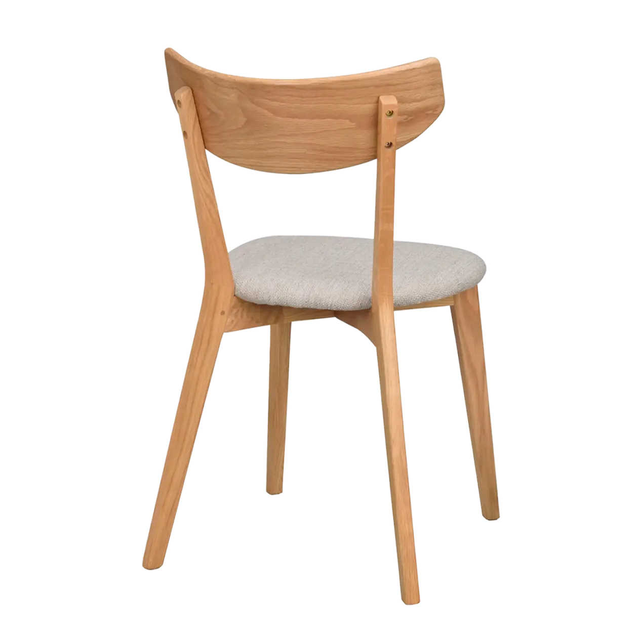 Eetkamerstoel eikenhouten Ami Naturel eiken - grijs