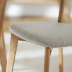 Eetkamerstoel eikenhouten Ami Naturel eiken - grijs
