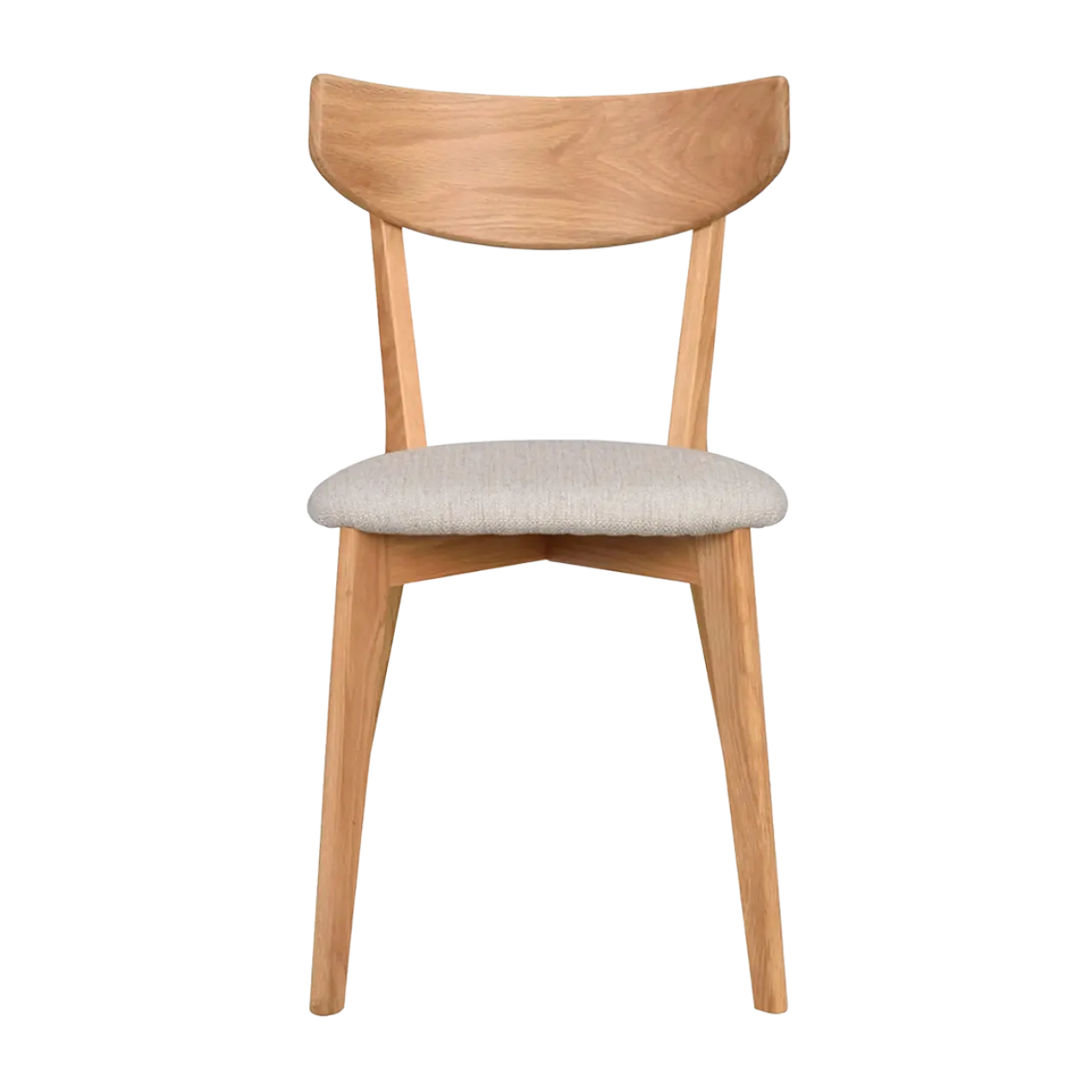 Eetkamerstoel eikenhouten Ami Naturel eiken - grijs