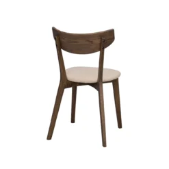 Eetkamerstoel eikenhouten Ami Donker eiken - beige