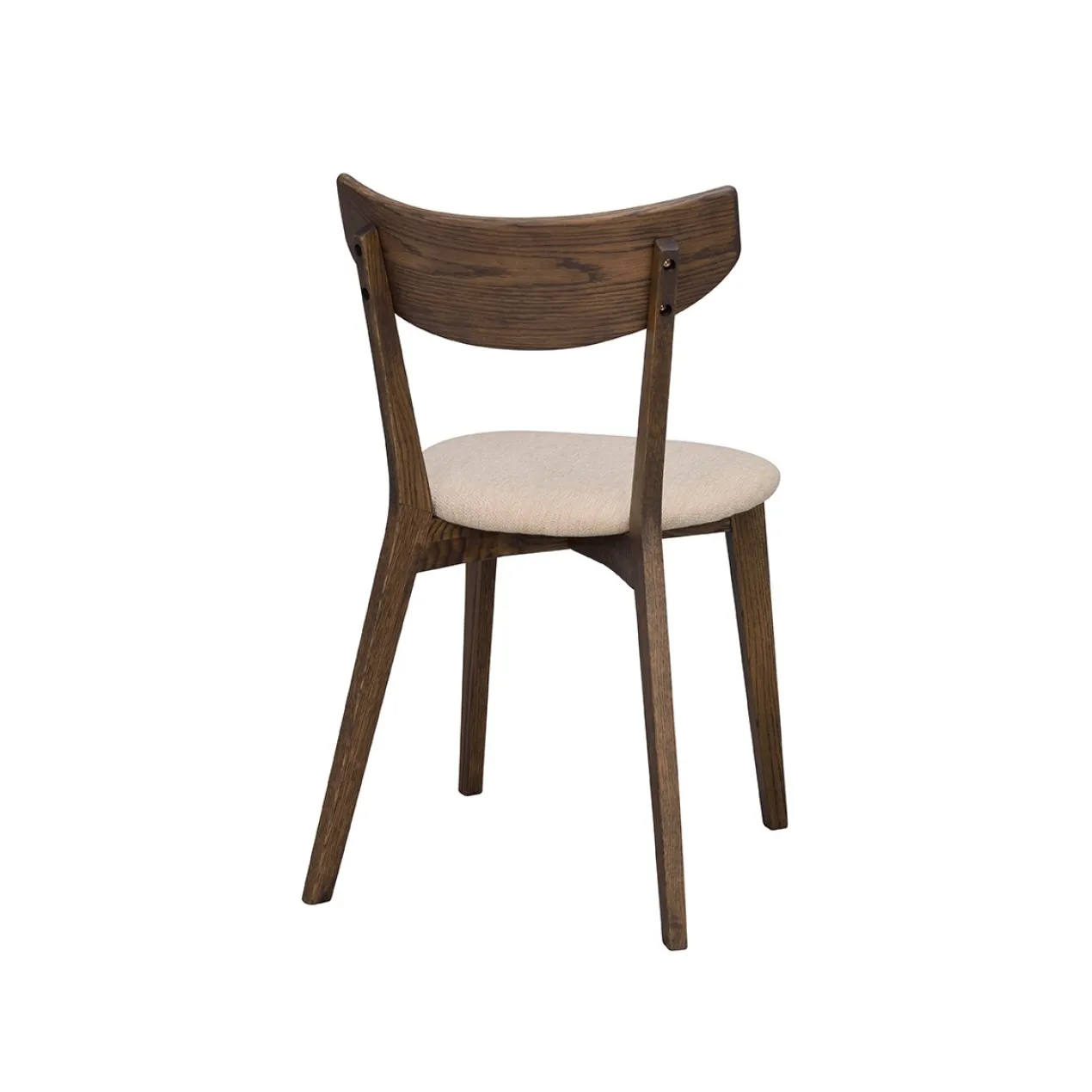 Eetkamerstoel eikenhouten Ami Donker eiken - beige