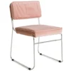 Eetkamerstoel Endless Dining velvet Lychee pink