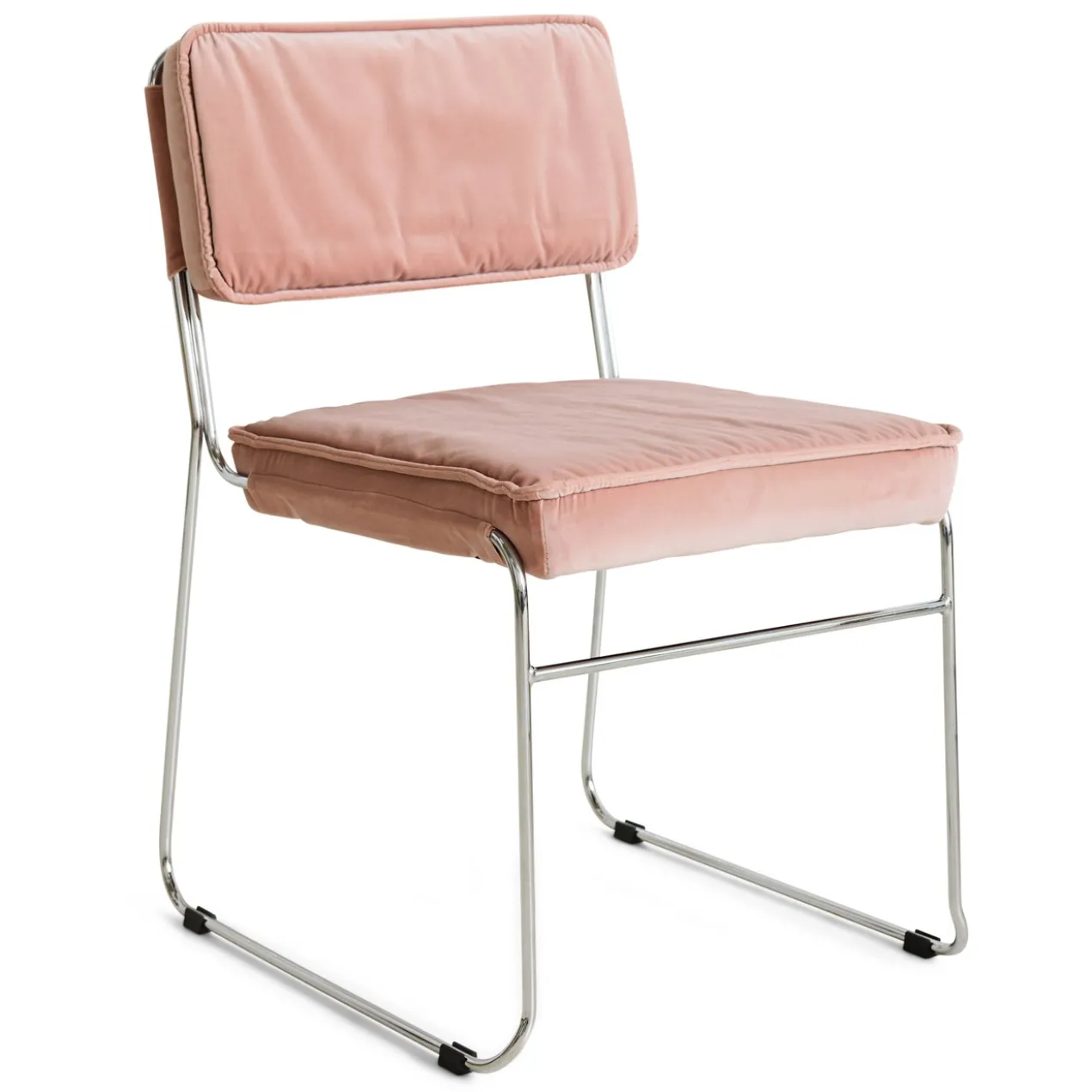 Eetkamerstoel Endless Dining velvet Lychee pink