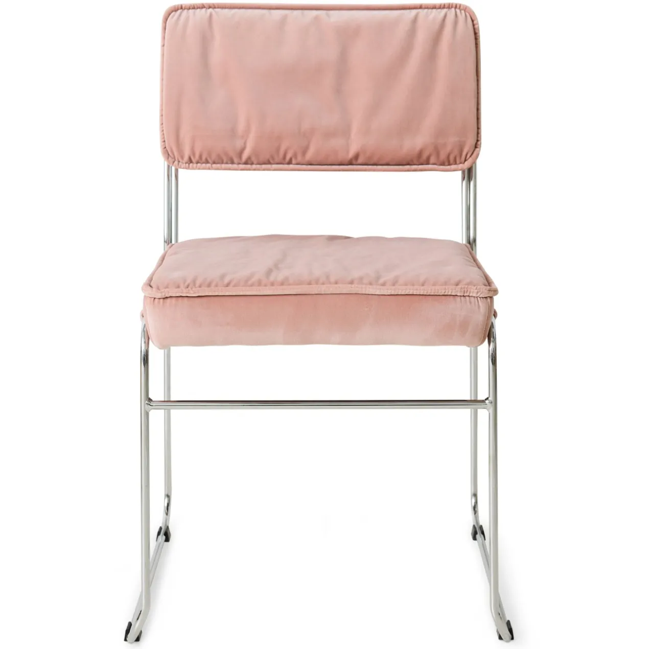 Eetkamerstoel Endless Dining velvet Lychee pink