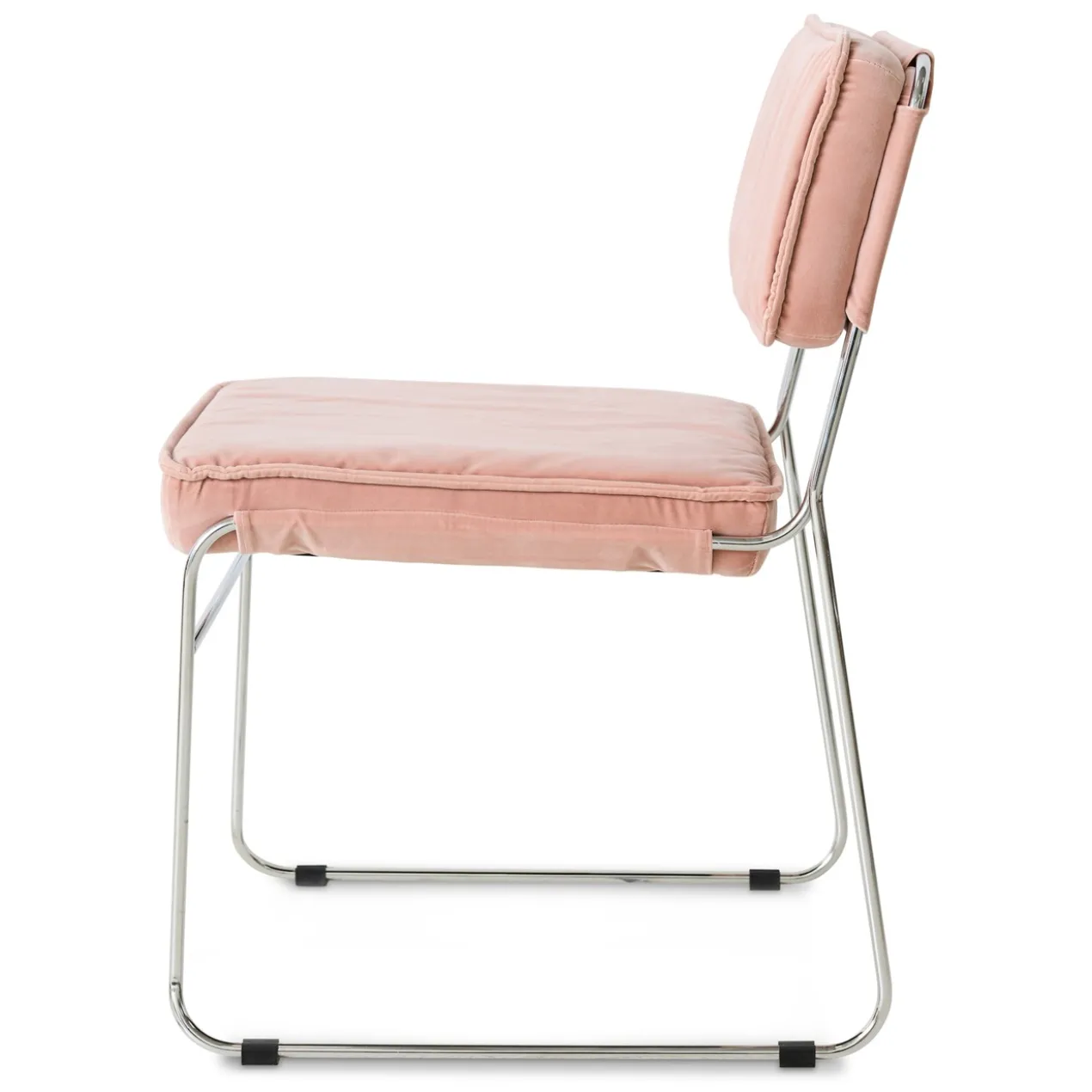 Eetkamerstoel Endless Dining velvet Lychee pink