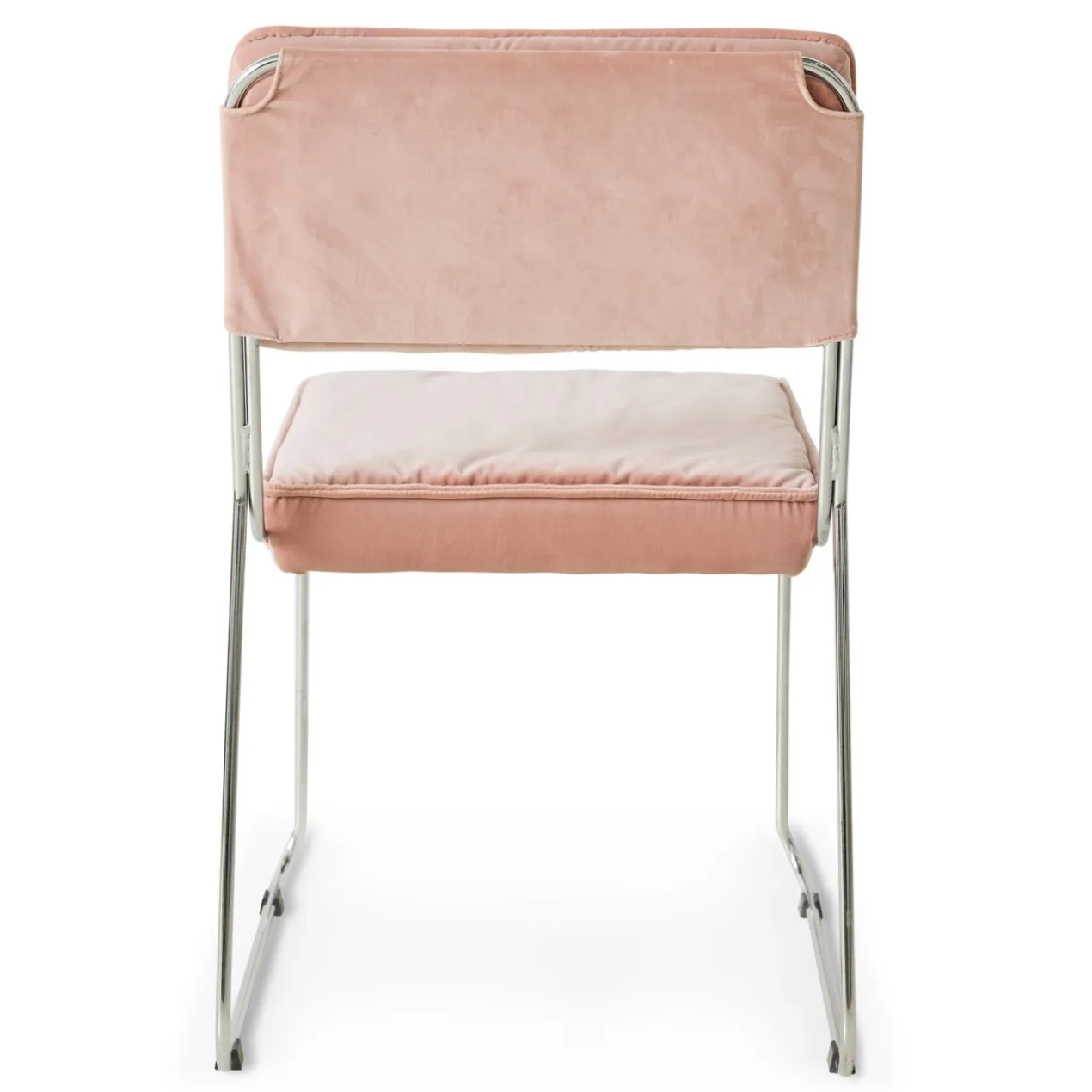 Eetkamerstoel Endless Dining velvet Lychee pink