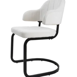 Eetkamerstoel Eros Ivory Boucle