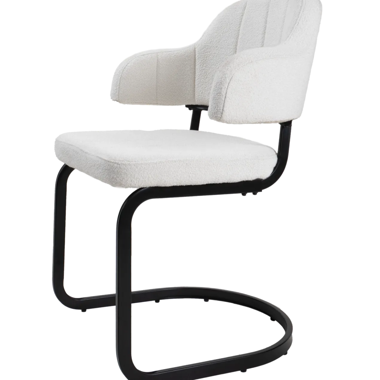 Eetkamerstoel Eros Ivory Boucle