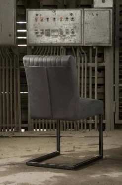 Eetkamerstoel Ferro Antraciet met arm (4 stoelen)