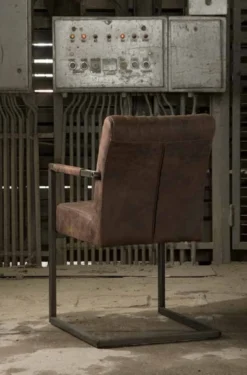 Eetkamerstoel Ferro Groen met arm (4 stoelen)