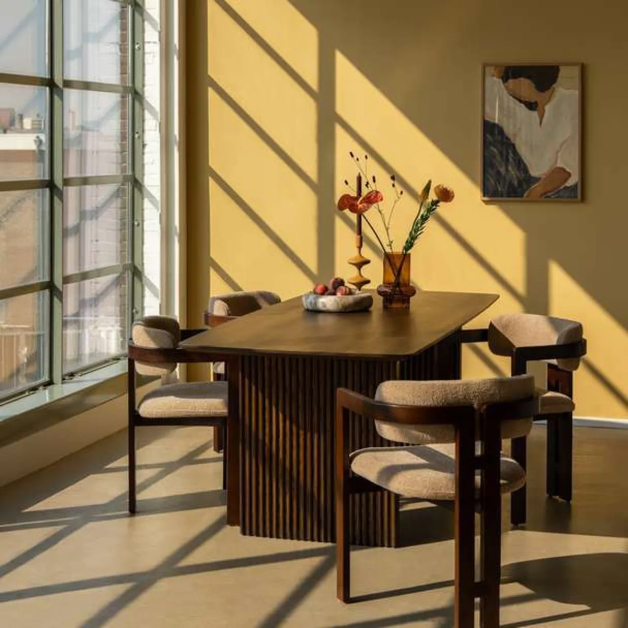 Eetkamerstoel Grace warm beige