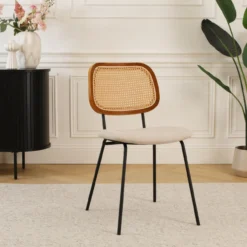 Eetkamerstoel Jolie rotan beige