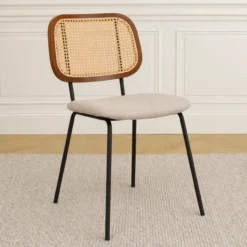 Eetkamerstoel Jolie rotan beige