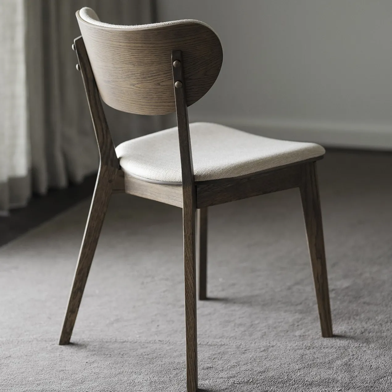 Eetkamerstoel Kato - donker eiken Beige