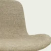 Eetkamerstoel Nena-Fé zwart houten onderstel taupe melange