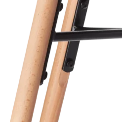 Eetkamerstoel Nena-Isa bouclé taupe - naturel onderstel