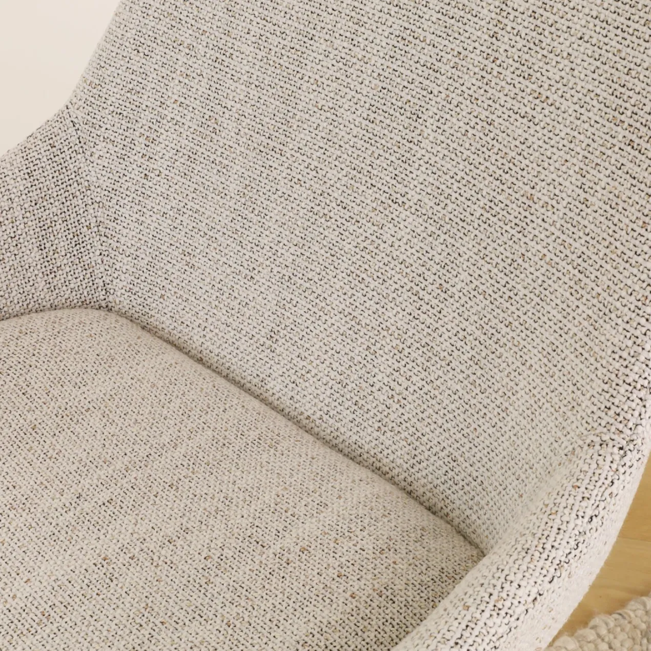 Eetkamerstoel Nena-Isa grijs beige gemêleerd - naturel