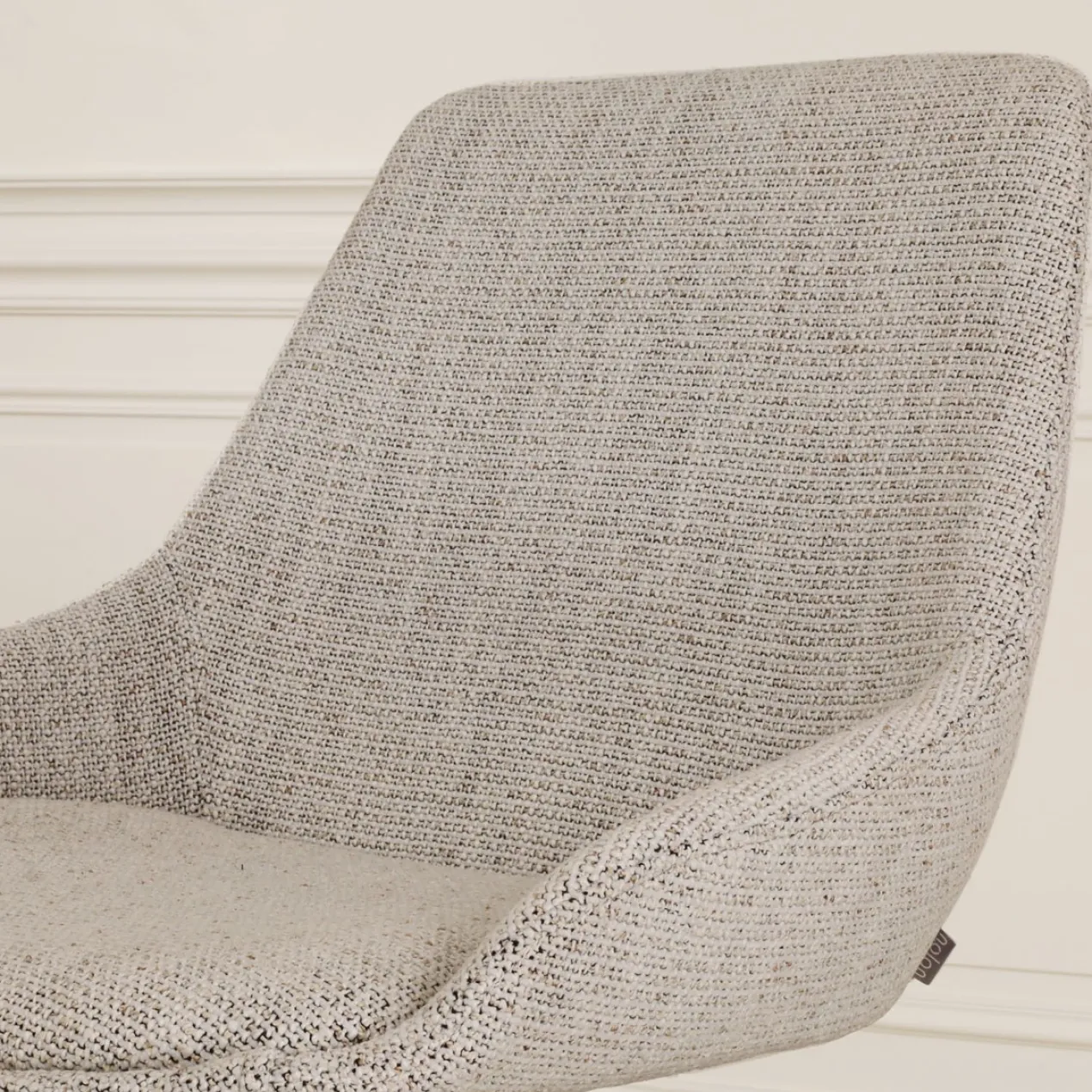 Eetkamerstoel Nena-Isa grijs beige gemêleerd - naturel