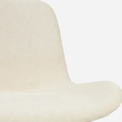 Eetkamerstoel Noa-Fé zwart onderstel cottonbeige