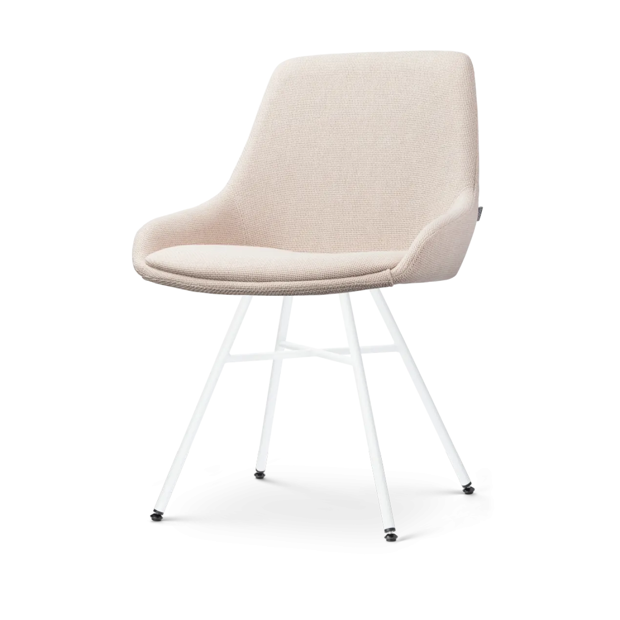 Eetkamerstoel Noa-Isa beige - wit onderstel