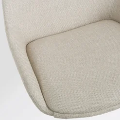 Eetkamerstoel Noa-Isa beige - wit onderstel