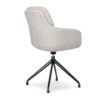 Eetkamerstoel Nola-Mia beige - zwart onderstel
