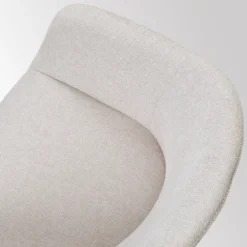 Eetkamerstoel Nola-Otis draaibaar beige - zwart - set van 2
