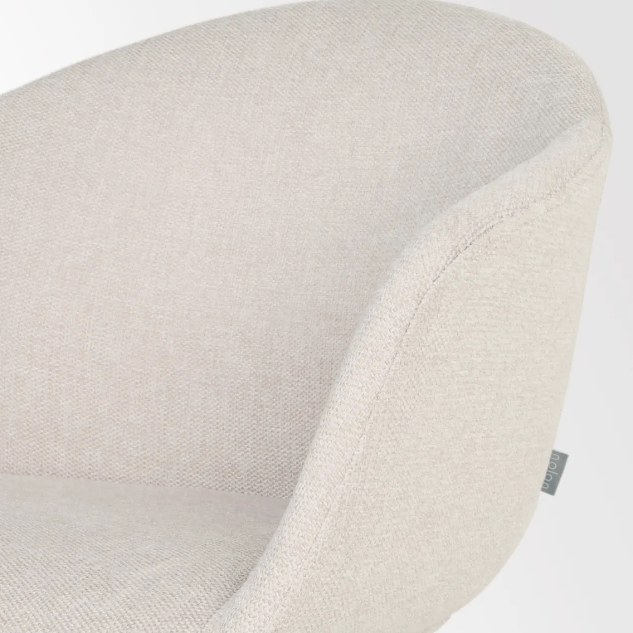 Eetkamerstoel Nola-Otis draaibaar beige - wit - set van 2