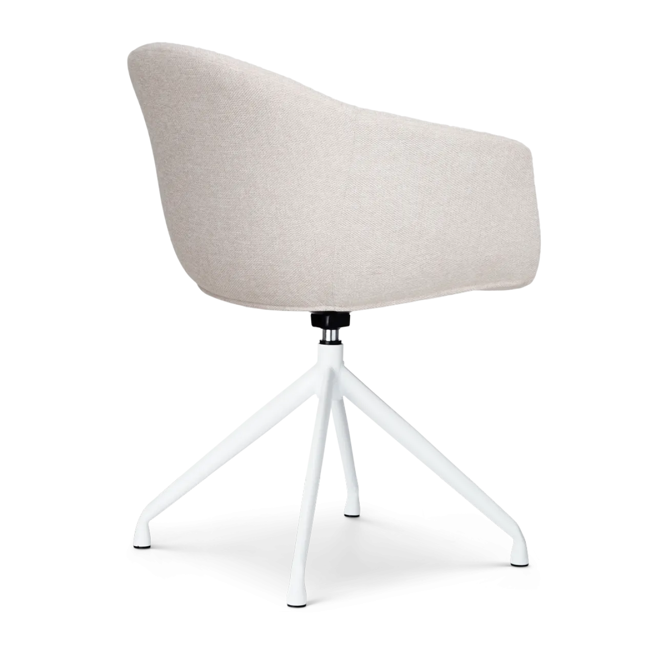 Eetkamerstoel Nola-Otis draaibaar beige - wit - set van 2