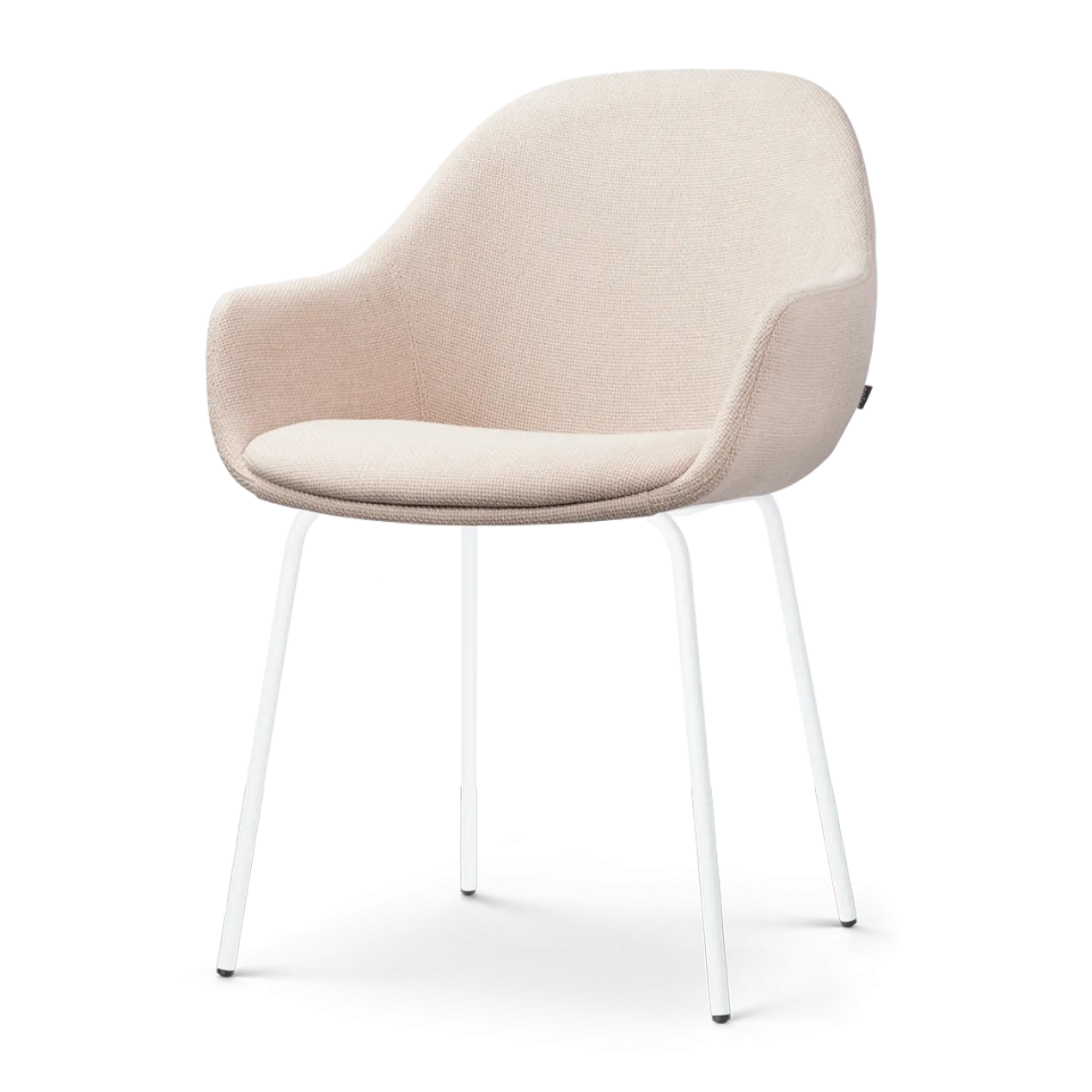 Eetkamerstoel Nora-Mae beige - wit onderstel