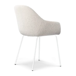 Eetkamerstoel Nora-Mae bouclé beige - wit - set van 2