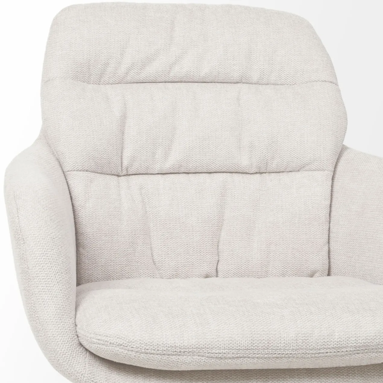 Eetkamerstoel Nora-Mia beige - zwart onderstel