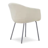 Eetkamerstoel Nora-Otis cottonbeige - zwart onderstel