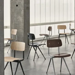 Eetkamerstoel Result dark brick/black