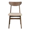 Eetkamerstoel Rodham - set van 2 Donker eiken - Beige
