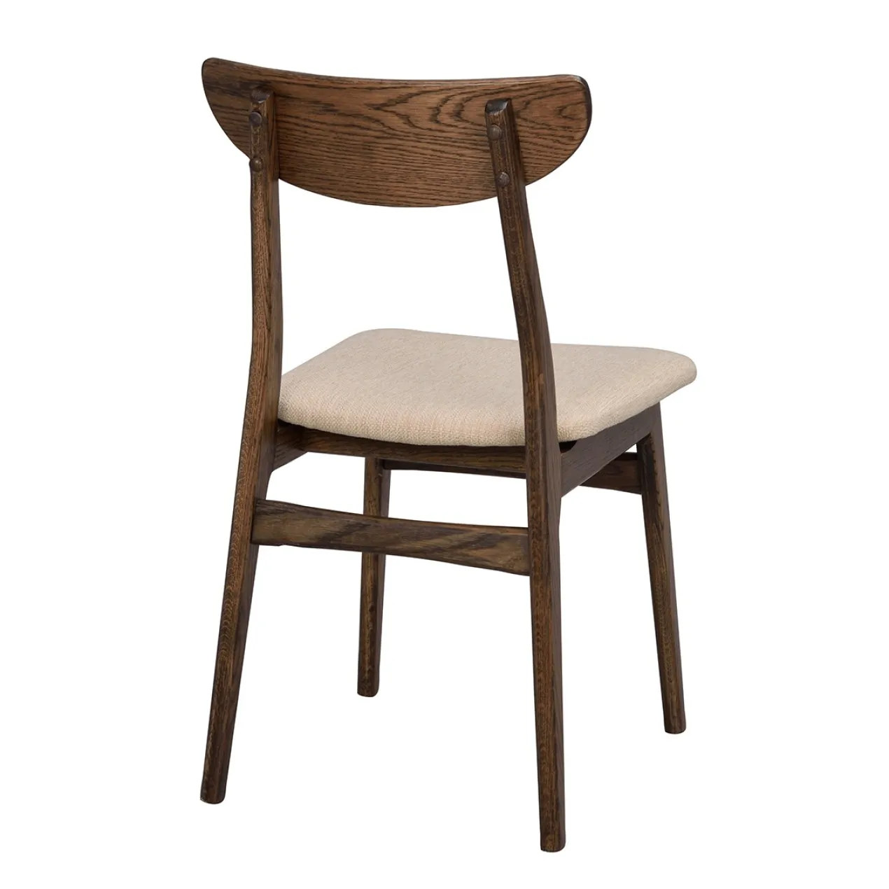 Eetkamerstoel Rodham - set van 2 Donker eiken - Beige
