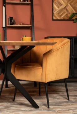 Eetkamerstoel Sanne Fauteuil Sanne Groen