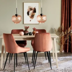Eetkamerstoel Sierra velvet Blauw