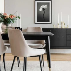 Eetkamerstoel Sierra velvet Beige